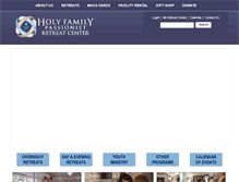 Tablet Screenshot of holyfamilyretreat.org